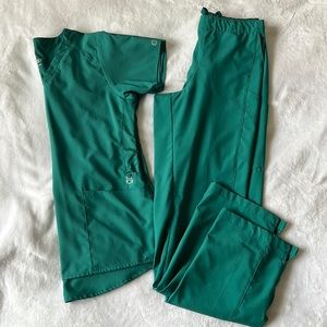 Forest Green Scrub Set